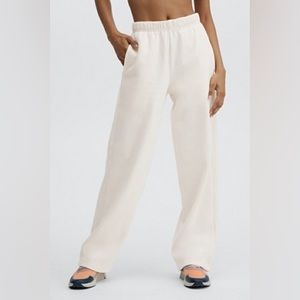 Fabletics Go-To Wide Leg Sweatpant - XL - Cream